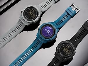 colorful watch black green blue orange yellow red watches digital camping hiking watch