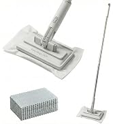 Snap Grip Mini Mop, No-Touch Lazy Mop, Touch-Free Cloth Attachment, Secure Cleaning Pad Grip, Com...