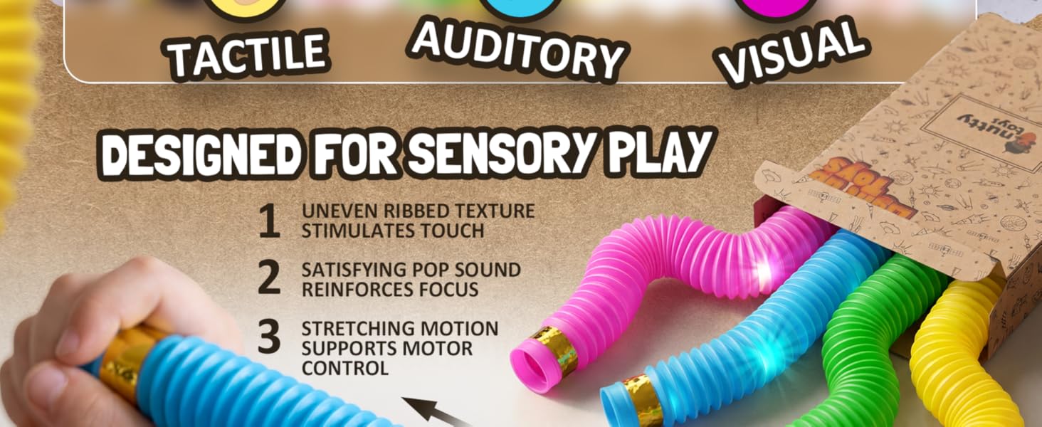 LED Pop Tubes Stocking Stuffes Toddler Toys