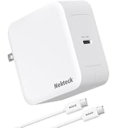 Nekteck Mac Book Pro Charger [GaN Tech], 100W USB C Charger, Compact and Foldable Fast Charging f...