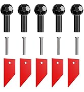 KOOV Prize Wheel Accessory Kits, Carnival Wheel Pegs and Pointer Replacement Kit with 5 Sets of P...