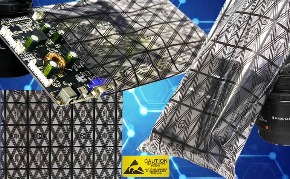 Anti Static Bags with Antistatic Sticker ESD Shielding Anti-Static Bags