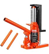 VEVOR Hydraulic Jack, 2.5 Ton Toe Lift, 5 Ton Top Lift, 0.8-5.3 in Toe Height, 8.9-13.4 in Top He...