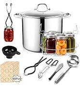 E-far 19QT Water Bath Canner Pot with Canning Supplies Starter Kit | Food-grade Stainless Steel, ...