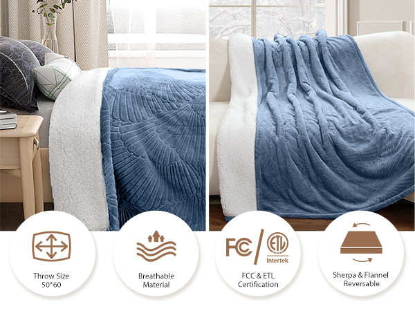 heated blanket throw