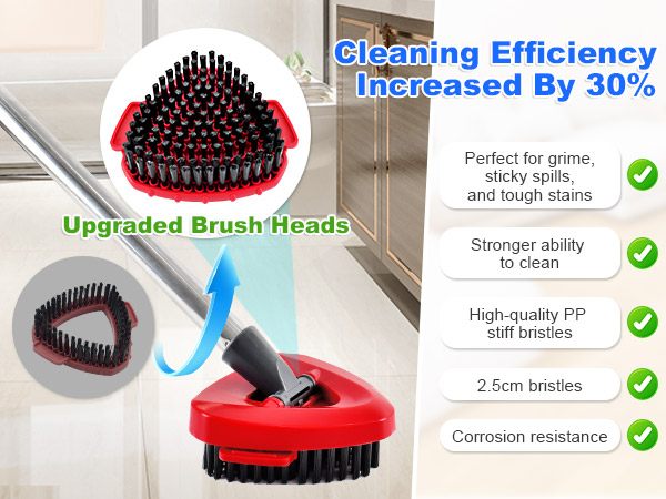 O-Cedar EasyWring 2 Tank Spin Mop Handle Mop Base &amp;amp; Mop Brush Combo