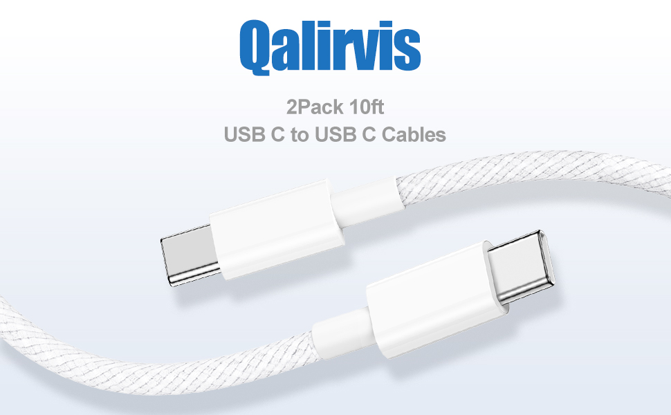 2pack 10 feet iphone 15 cable