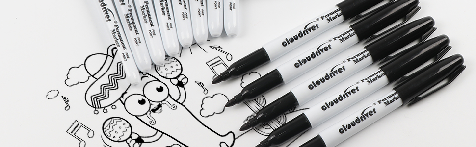 permanent markers work on paper