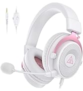 EKSA E900 Headset with Microphone for PC, PS4,PS5, Xbox - Detachable Noise Canceling Mic, 3D Surr...