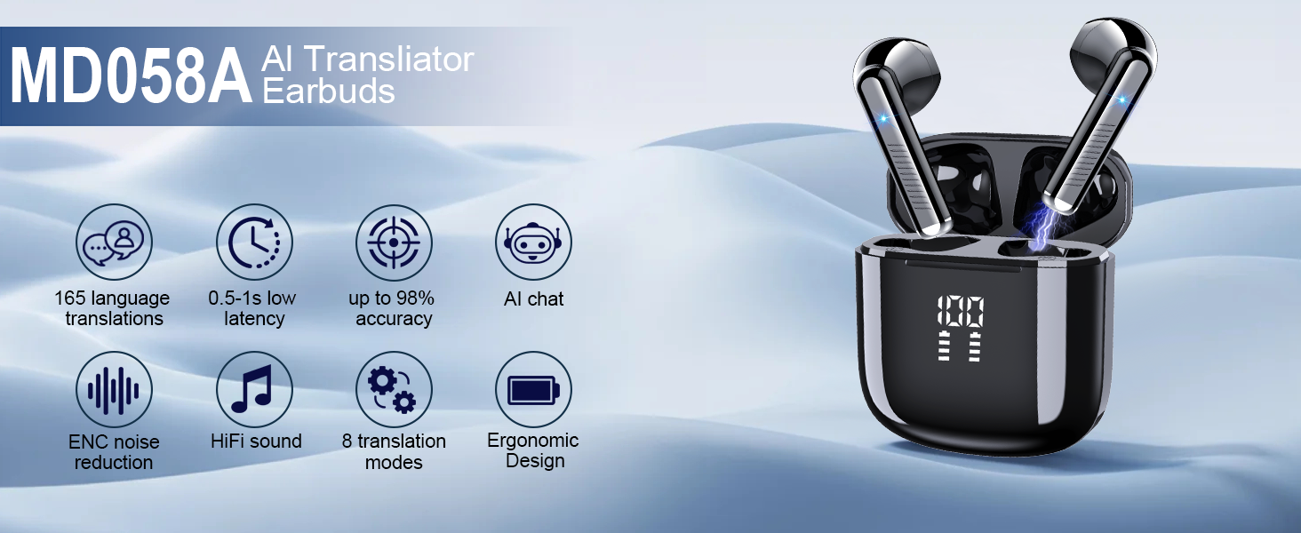 AI Translation Earbuds Real Time