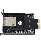 XikeStor 10G RJ45 PCIe Mini Network Card for Compact Servers, AQC113 Chip and Compatible with DS ...