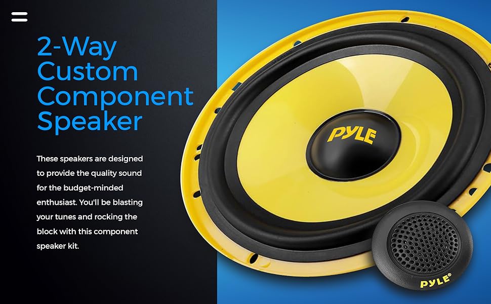 Car speaker, Pyle Car Speaker, Car Speaker system, Pyle Car Speaker system, 2 Way Custom system