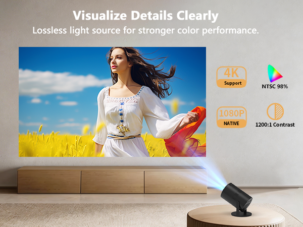 proyectores 4k bluetooth wifi