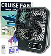 Nordmoose Cruise Fan Cabin Approved - USB Rechargeable, Battery Powered Portable Travel Fan for S...