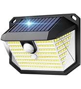 OUGETHER Solar Outdoor Lights, 178 LEDs Motion Sensor Outdoor Solar Powered Wall Light for Patio ...