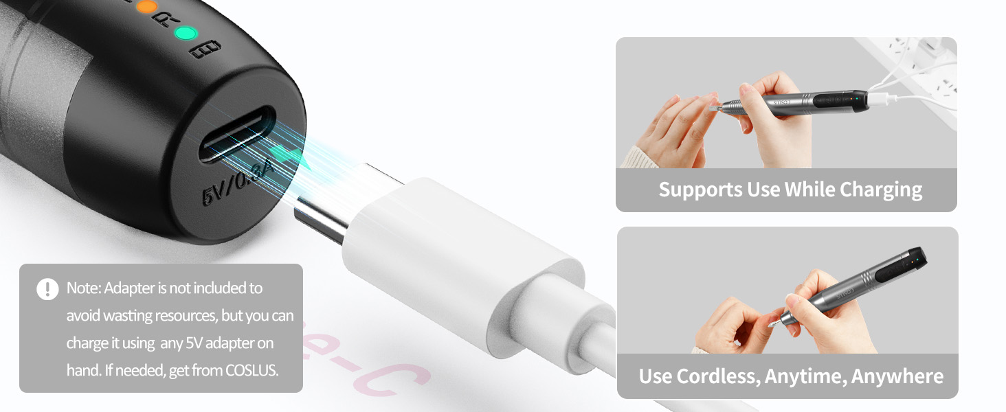 Cordless Nail Drill Electric File Lima de taladro de uñas eléctrica inalámbrica