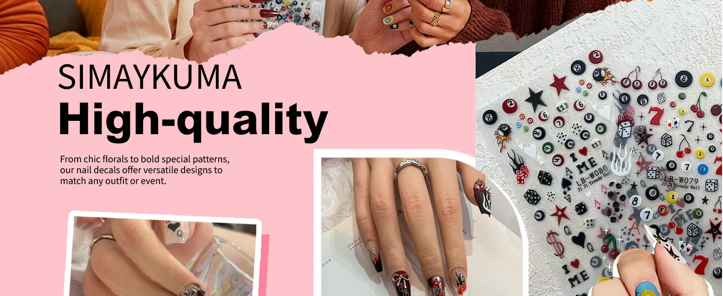 nail art decals summer nail stickers