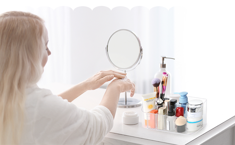 Clear Makeup Tray Holder 4