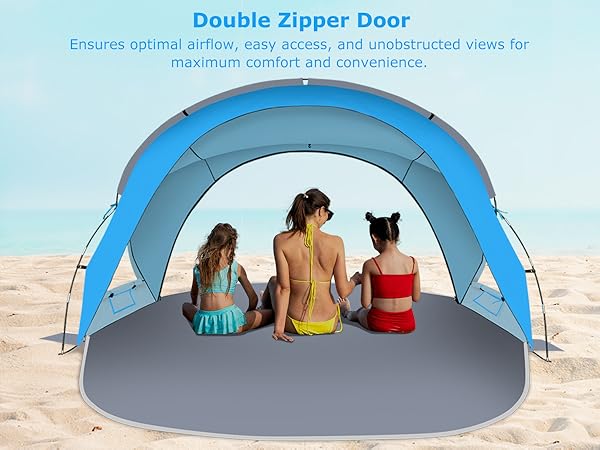 double zipper door