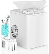 DUMOS Countertop Ice Maker, Portable 1.5L Ice Machine with Self-Cleaning, 26.5lbs/24H Fast Ice Ma...