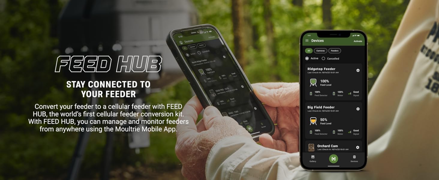 Stay connected to Your feeder