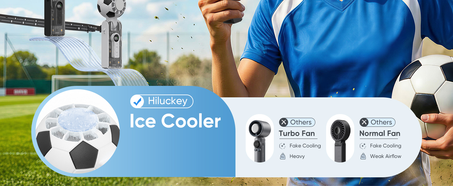 soccer portable handheld fan