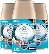 Glade Automatic Spray Refill, Air Freshener for Home and Bathroom, Aqua Waves, 6.2 Oz, 3 Count