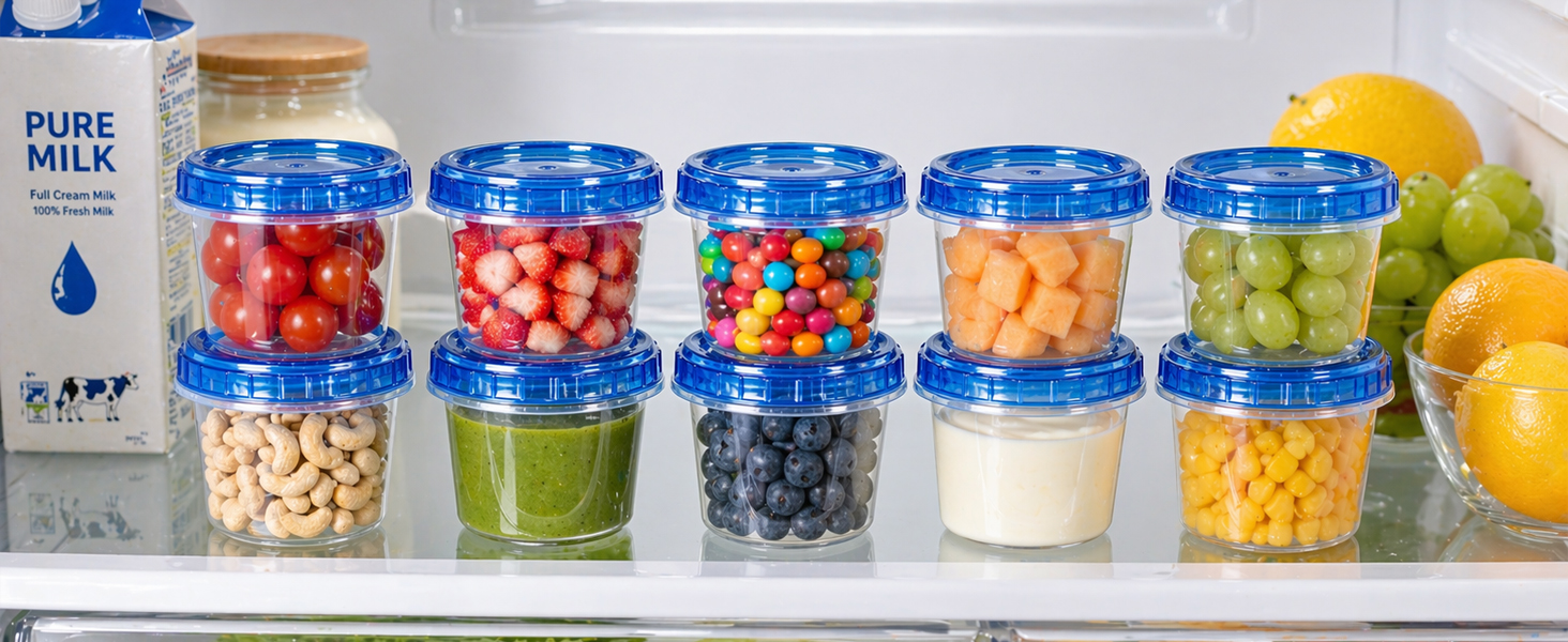 small freezer containers with lids