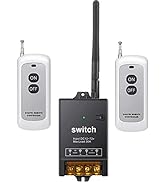 Meskliu 12V Remote Control Switch,DC 12V/24V/48V/72V/40A Relay with 984FT Long Range,Wireless RF ...