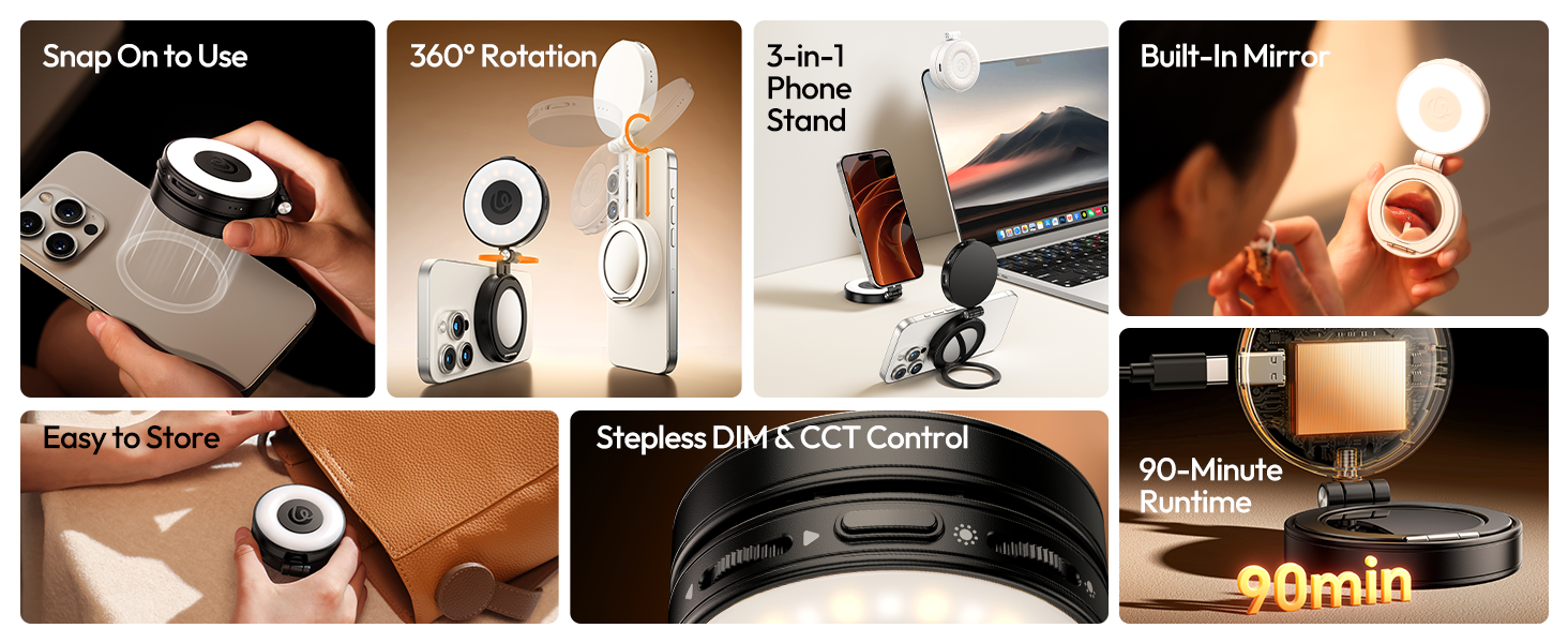 magsafe selfie light phone ring light