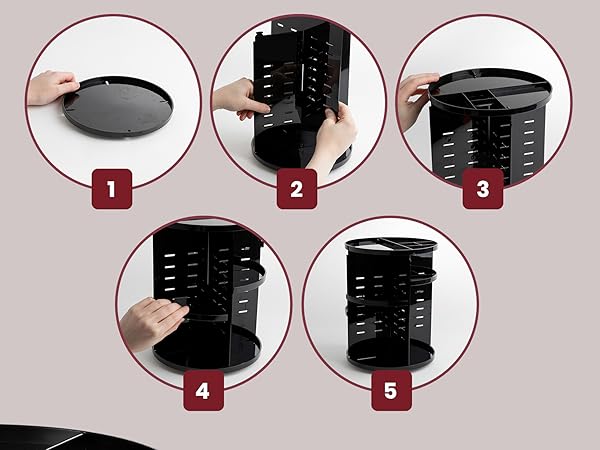 skincare spinning organizer 