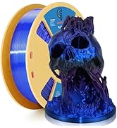 Goto Guard Dual Color PLA Filament, Silk PLA Black Blue PLA Color Changing Filament, 3D Printer F...