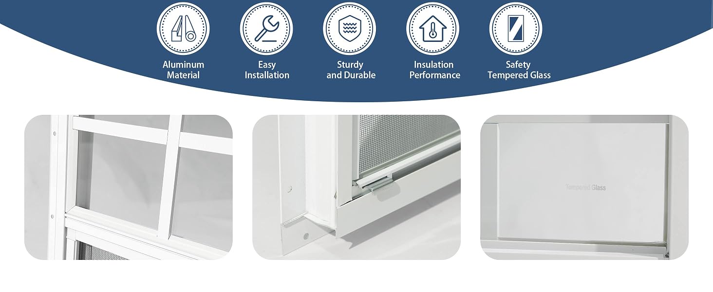 shed windows 2 pack