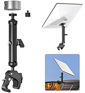 Starlink Mini RV Mount, Aluminum Starlink Mini Clamp Mount with Pipe Adapter, 1/4"-20 &amp; 3/8"-16 T...