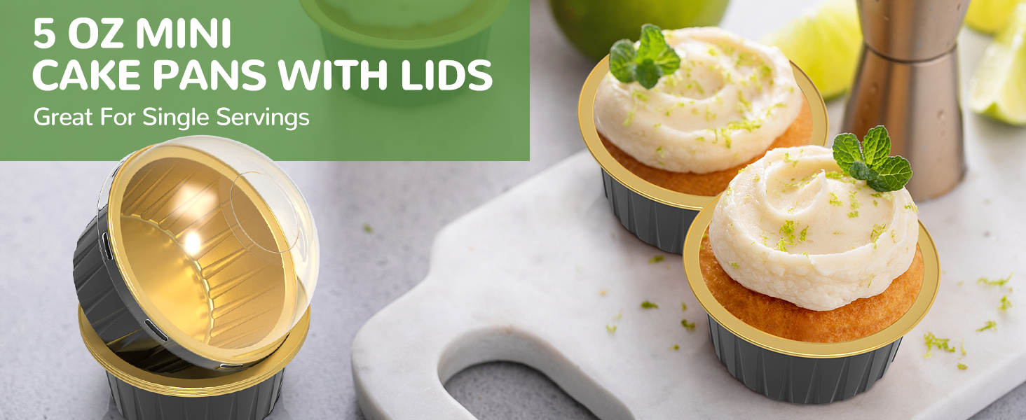 Mini Cake Pans with Lids