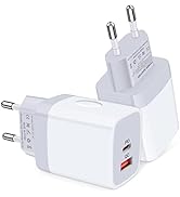 European Travel Plug Adapter, 2-Pack International Plug Adapter Europe Travel Adapter USB C Wall ...