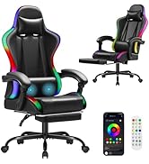 Homall Gaming Chair, Video Game Chair with Footrest and Massage Lumbar Support, Ergonomic Compute...