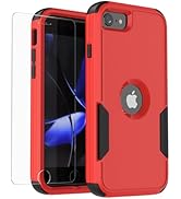 droperprote for iPhone SE 2022/2020 Case with Screen Protector Heavy Duty 3 in 1 Full Body Rugged...