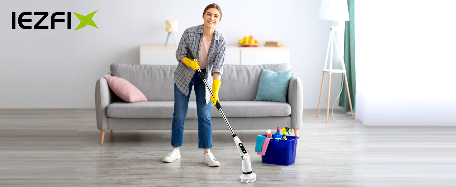 electric spin scrubber household cleaning