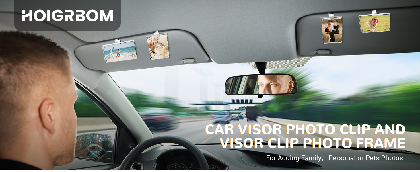 Car Visor Photo Clip and Visor Clip Photo Frame