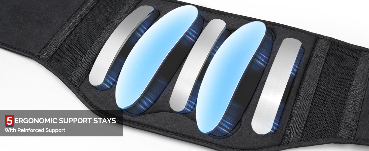 Back brace with reinforced support