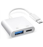 [Apple MFi Certified] Lightning to USB Camera Adapter with Charging Port, Portable USB3.0 Female ...