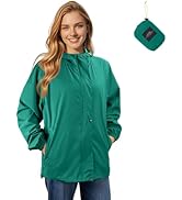LAMA Women's Rain Jacket Lightweight Waterproof, Windbreaker Jacket with Hood Sun Protection, Pac...