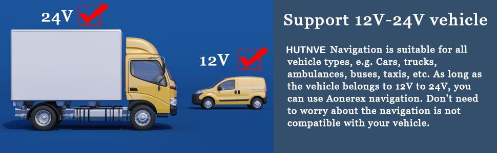 Compatible with DC12V and DC24V