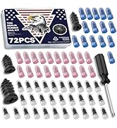 AUTOWN 72PCS Tire Repair Rubber Nail Kit - Complete Set with 3 Sizes, Storage Box &amp; Screwdriver -...