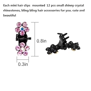 hair clips size
