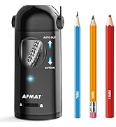 AFMAT Electric Pencil Sharpener, Fully Automatic Pencil Sharpener for Colored Pencils 7-11.5mm, A...
