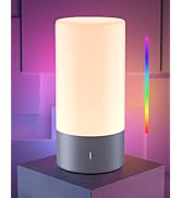 Table Lamp, [Advanced] Bedside Touch Control Lamp for Bedroom 3 Level Dimmable Warm White Lights ...
