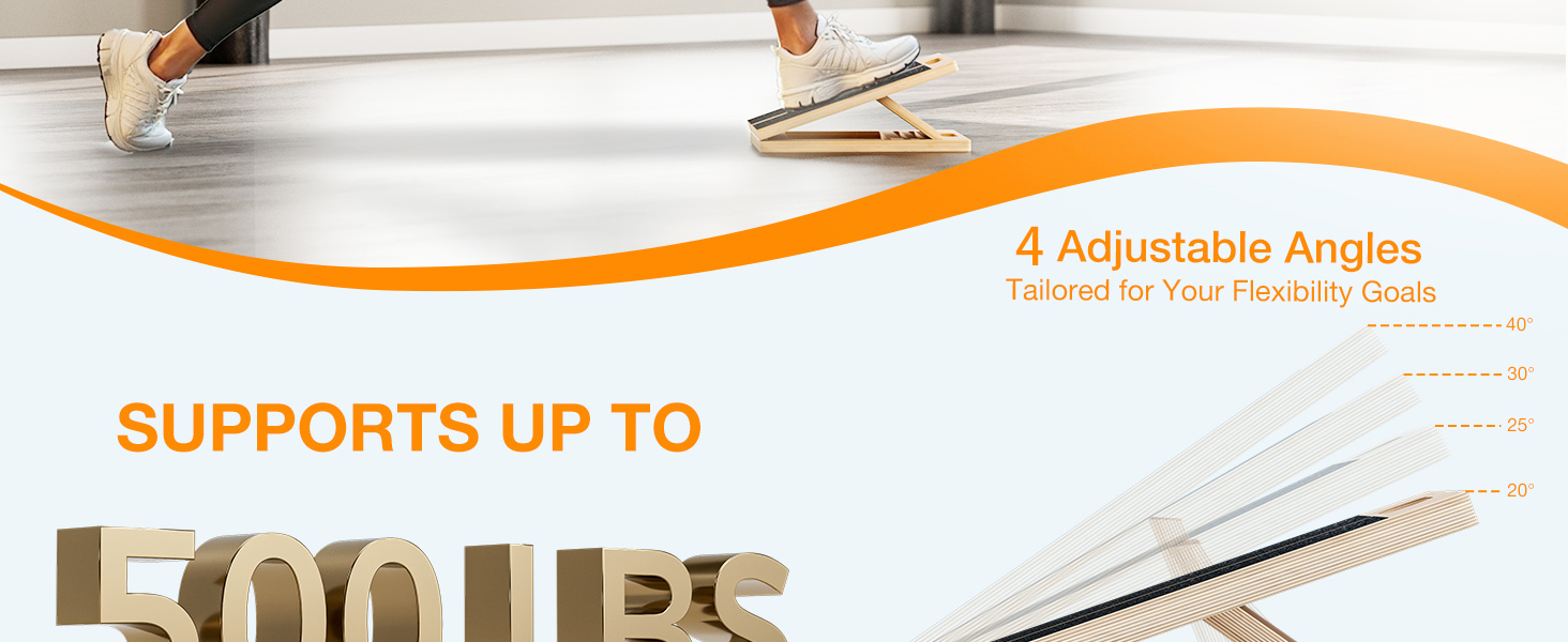 slant board for calf stretching