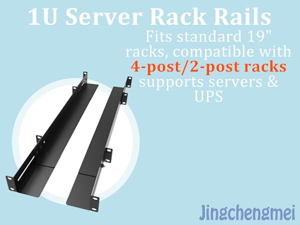1U server rack rails for 19&amp;#34; racks or cabinets